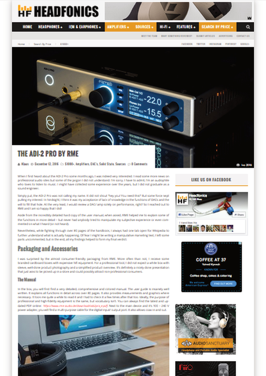 RME ADI-2 Pro Review By Headfonics